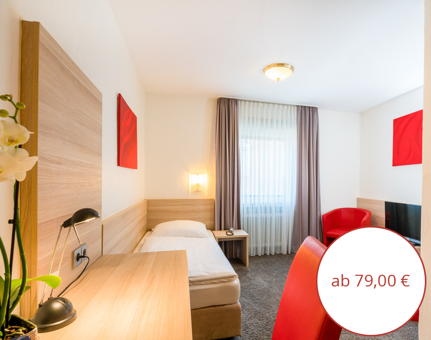 Komfort Einzelzimmer Hotel Wanner in Böblingen Zentrales Business Hotel